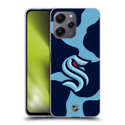 NHL Seattle Kraken Cow Pattern Soft Gel Case for Xiaomi Redmi 12