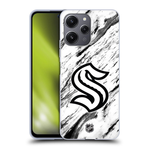 NHL Seattle Kraken Marble Soft Gel Case for Xiaomi Redmi 12