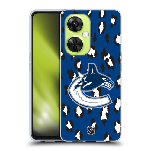 NHL Vancouver Canucks Leopard Patten Soft Gel Case for OnePlus Nord CE 3 Lite 5G