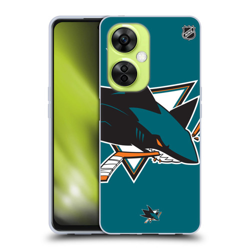 NHL San Jose Sharks Oversized Soft Gel Case for OnePlus Nord CE 3 Lite 5G