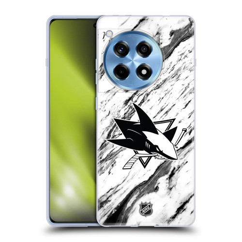 NHL San Jose Sharks Marble Soft Gel Case for OnePlus 12R