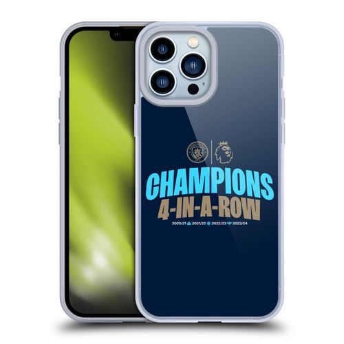 Manchester City Man City FC 2024 Premier League Champions 4 In A Row Dark Soft Gel Case for Apple iPhone 13 Pro Max Manchester City Man City FC 2024 Premier League Champions 4 In A Row Dark Soft Gel Case for Apple iPhone 13 Pro Max