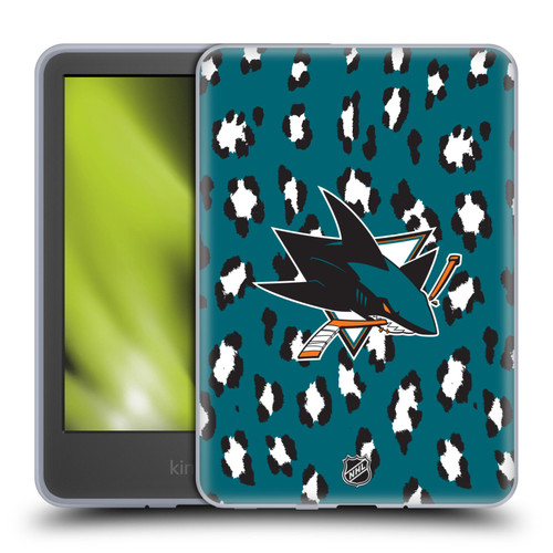 NHL San Jose Sharks Leopard Patten Soft Gel Case for Amazon Kindle 11th Gen 6in 2022