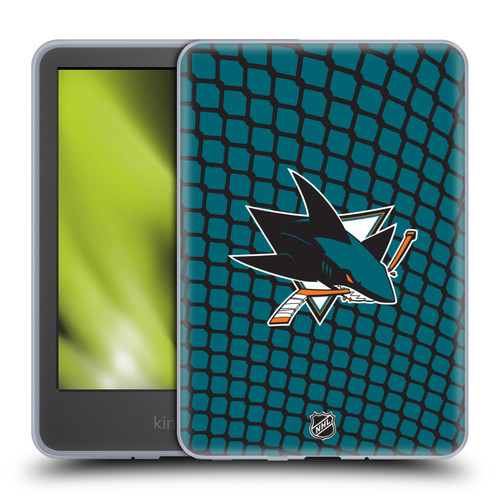 NHL San Jose Sharks Net Pattern Soft Gel Case for Amazon Kindle 11th Gen 6in 2022