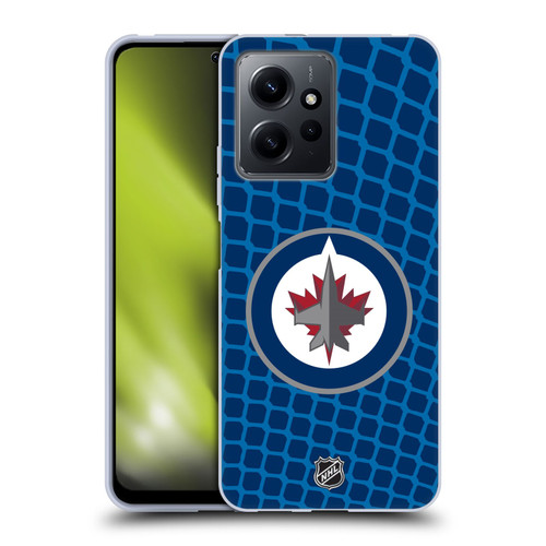 NHL Winnipeg Jets Net Pattern Soft Gel Case for Xiaomi Redmi Note 12 4G