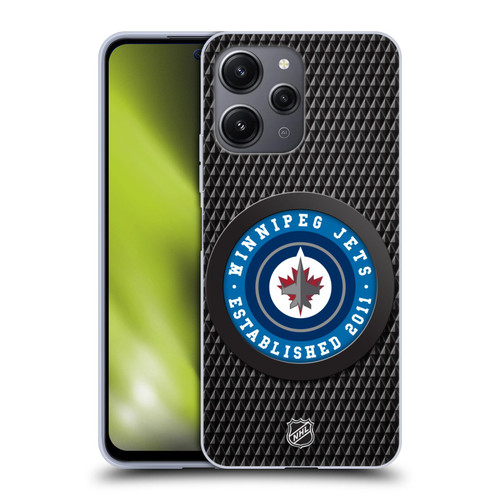 NHL Winnipeg Jets Puck Texture Soft Gel Case for Xiaomi Redmi 12