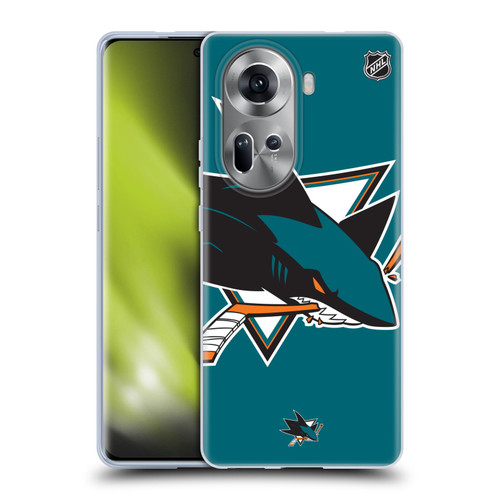 NHL San Jose Sharks Oversized Soft Gel Case for OPPO Reno11