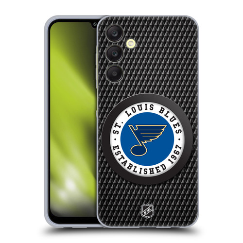 NHL St Louis Blues Puck Texture Soft Gel Case for Samsung Galaxy A25 5G