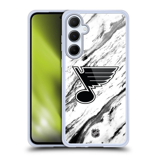 NHL St Louis Blues Marble Soft Gel Case for Samsung Galaxy A55 5G