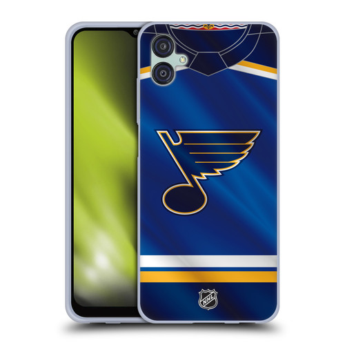 NHL St Louis Blues Jersey Soft Gel Case for Samsung Galaxy M04 5G / A04e