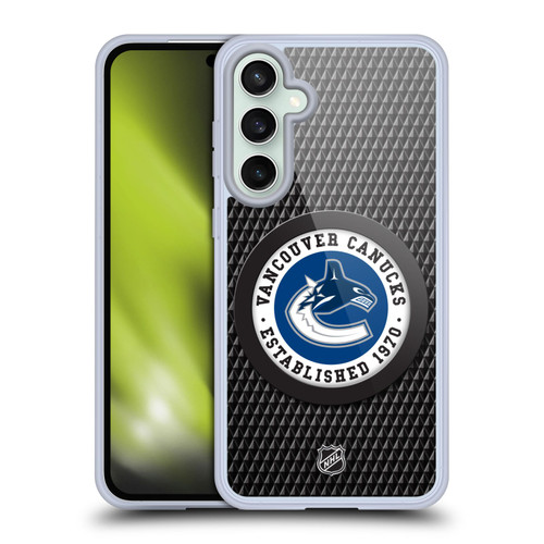 NHL Vancouver Canucks Puck Texture Soft Gel Case for Samsung Galaxy S23 FE 5G