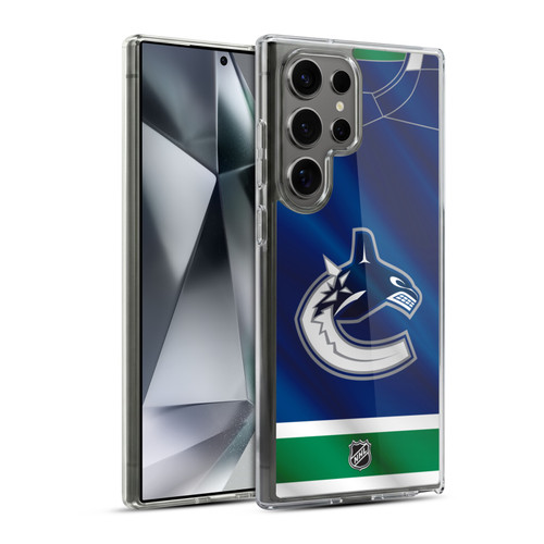 NHL Vancouver Canucks Jersey Soft Gel Case for Samsung Galaxy S24 Ultra 5G & MagSafe