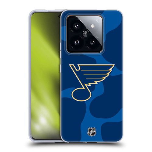 NHL St Louis Blues Cow Pattern Soft Gel Case for Xiaomi 14 Pro