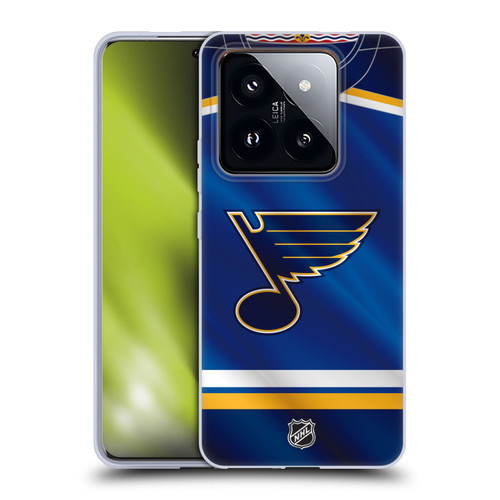 NHL St Louis Blues Jersey Soft Gel Case for Xiaomi 14 Pro