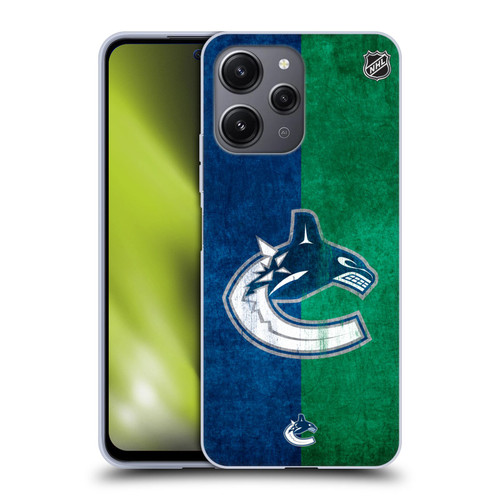 NHL Vancouver Canucks Half Distressed Soft Gel Case for Xiaomi Redmi 12
