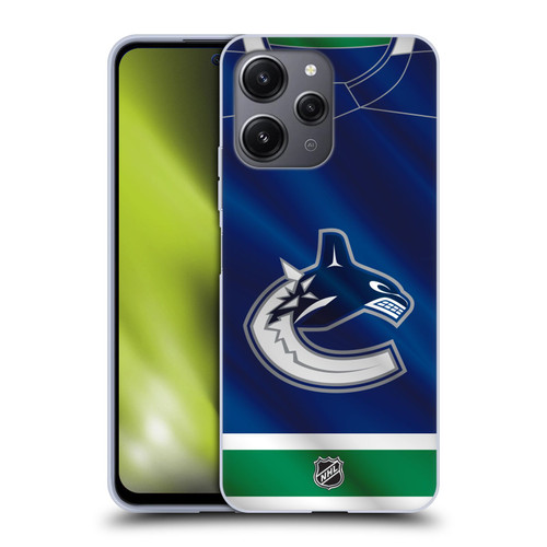 NHL Vancouver Canucks Jersey Soft Gel Case for Xiaomi Redmi 12