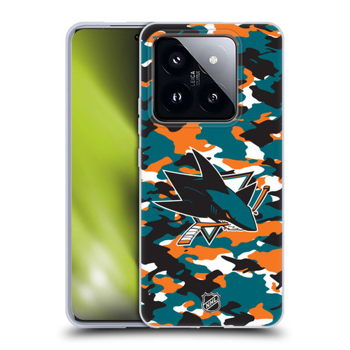 NHL San Jose Sharks Camouflage Soft Gel Case for Xiaomi 14 Pro