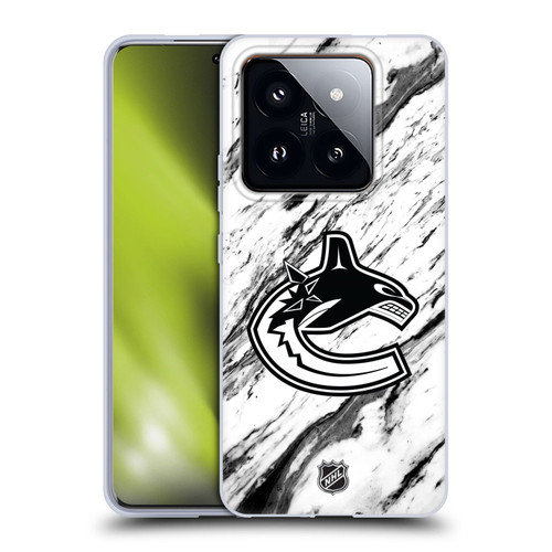 NHL Vancouver Canucks Marble Soft Gel Case for Xiaomi 14 Pro