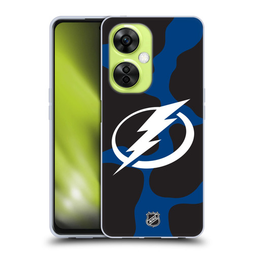 NHL Tampa Bay Lightning Cow Pattern Soft Gel Case for OnePlus Nord CE 3 Lite 5G