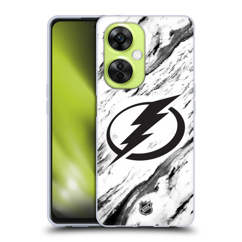 NHL Tampa Bay Lightning Marble Soft Gel Case for OnePlus Nord CE 3 Lite 5G