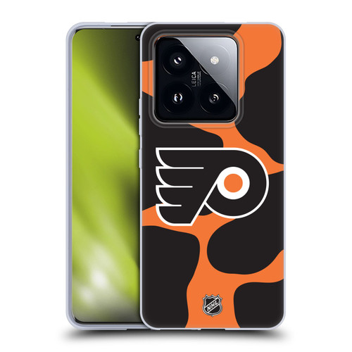 NHL Philadelphia Flyers Cow Pattern Soft Gel Case for Xiaomi 14 Pro