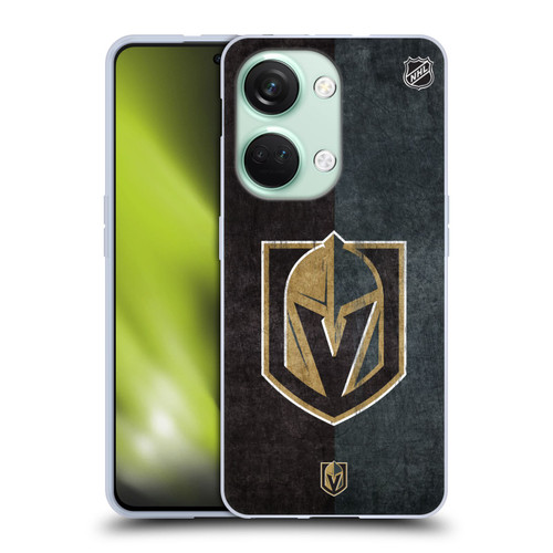 NHL Vegas Golden Knights Half Distressed Soft Gel Case for OnePlus Nord 3 5G