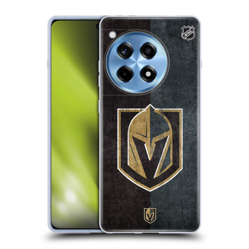 NHL Vegas Golden Knights Half Distressed Soft Gel Case for OnePlus 12R