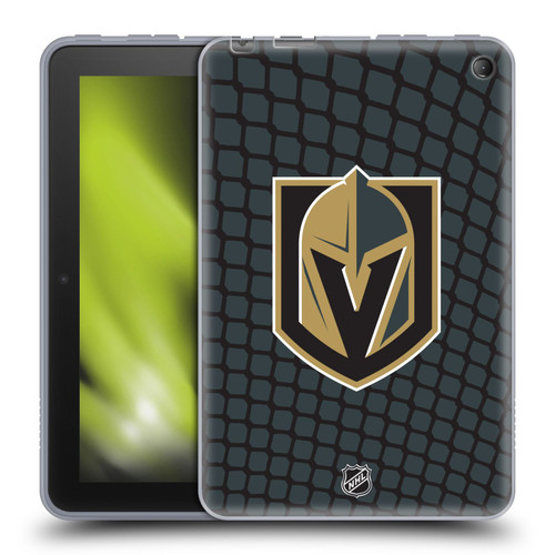 NHL Vegas Golden Knights Net Pattern Soft Gel Case for Amazon Fire 7 2022