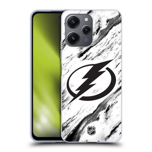 NHL Tampa Bay Lightning Marble Soft Gel Case for Xiaomi Redmi 12