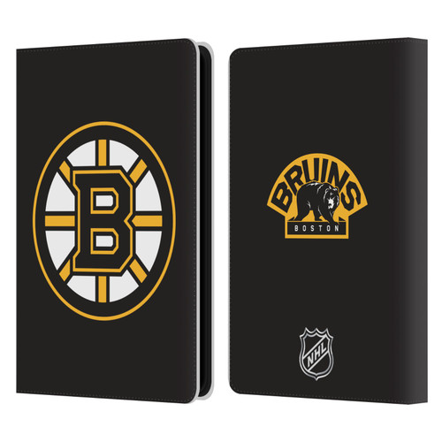 NHL Boston Bruins Plain Leather Book Wallet Case Cover For Amazon Kindle Paperwhite 5 (2021)