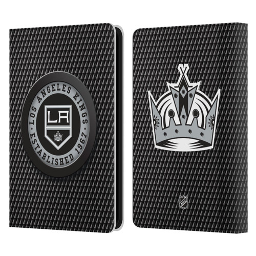 NHL Los Angeles Kings Puck Texture Leather Book Wallet Case Cover For Amazon Kindle 11th Gen 6in 2022