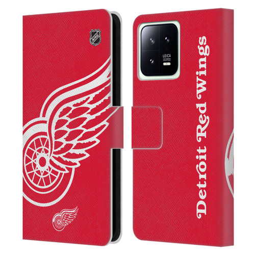 NHL Detroit Red Wings Oversized Leather Book Wallet Case Cover For Xiaomi 13 5G
