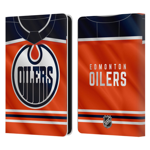 NHL Edmonton Oilers Jersey Leather Book Wallet Case Cover For Amazon Kindle 11th Gen 6in 2022