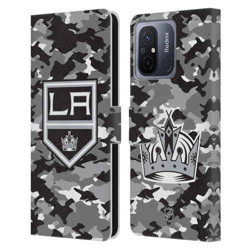 NHL Los Angeles Kings Camouflage Leather Book Wallet Case Cover For Xiaomi Redmi 12C