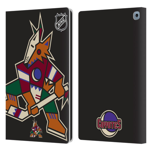 NHL Arizona Coyotes Oversized Leather Book Wallet Case Cover For Amazon Fire HD 10 / Plus 2021