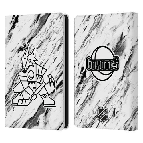 NHL Arizona Coyotes Marble Leather Book Wallet Case Cover For Amazon Kindle Paperwhite 5 (2021)