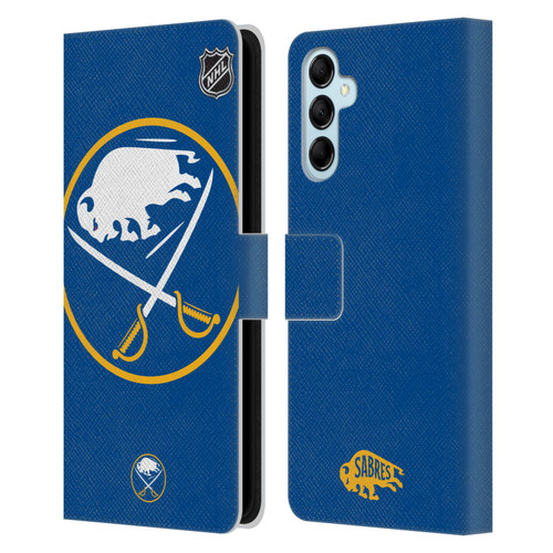 NHL Buffalo Sabres Oversized Leather Book Wallet Case Cover For Samsung Galaxy M14 5G