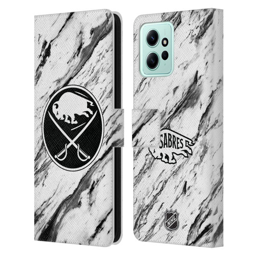 NHL Buffalo Sabres Marble Leather Book Wallet Case Cover For Xiaomi Redmi 12