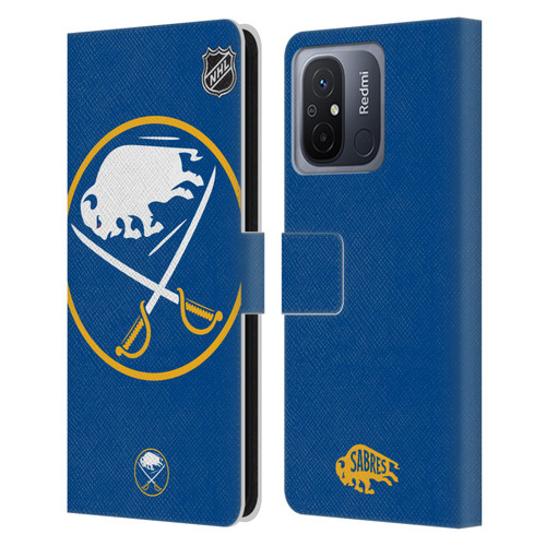 NHL Buffalo Sabres Oversized Leather Book Wallet Case Cover For Xiaomi Redmi 12C