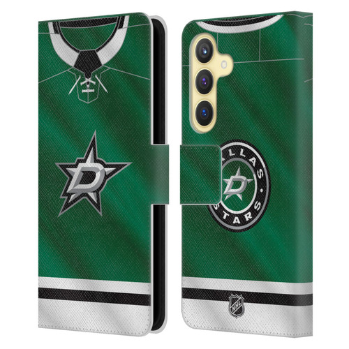 NHL Dallas Stars Jersey Leather Book Wallet Case Cover For Samsung Galaxy S24 5G