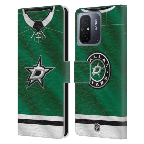 NHL Dallas Stars Jersey Leather Book Wallet Case Cover For Xiaomi Redmi 12C