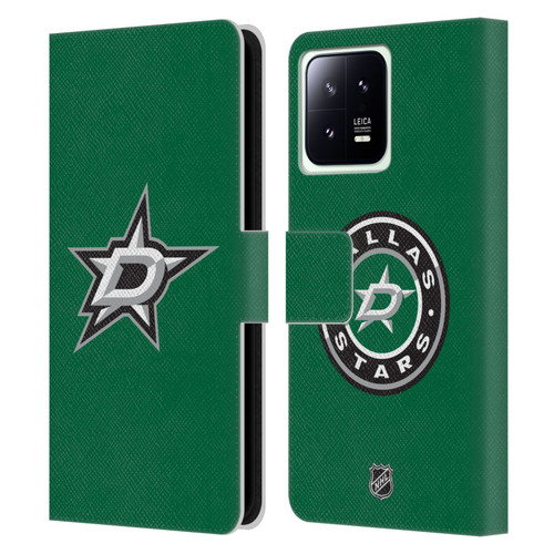 NHL Dallas Stars Plain Leather Book Wallet Case Cover For Xiaomi 13 5G