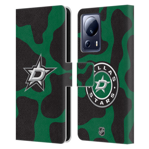 NHL Dallas Stars Cow Pattern Leather Book Wallet Case Cover For Xiaomi 13 Lite 5G