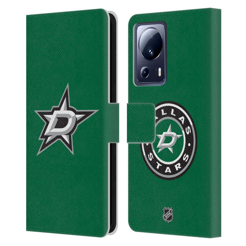 NHL Dallas Stars Plain Leather Book Wallet Case Cover For Xiaomi 13 Lite 5G