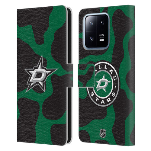 NHL Dallas Stars Cow Pattern Leather Book Wallet Case Cover For Xiaomi 13 Pro 5G