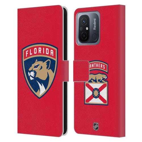 NHL Florida Panthers Plain Leather Book Wallet Case Cover For Xiaomi Redmi 12C