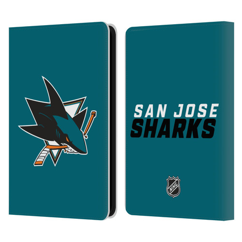 NHL San Jose Sharks Plain Leather Book Wallet Case Cover For Amazon Kindle 11th Gen 6in 2022