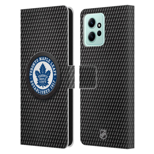 NHL Toronto Maple Leafs Puck Texture Leather Book Wallet Case Cover For Xiaomi Redmi 12