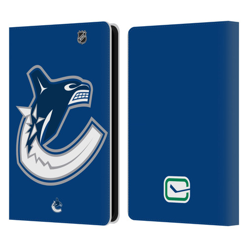 NHL Vancouver Canucks Oversized Leather Book Wallet Case Cover For Amazon Kindle Paperwhite 5 (2021)