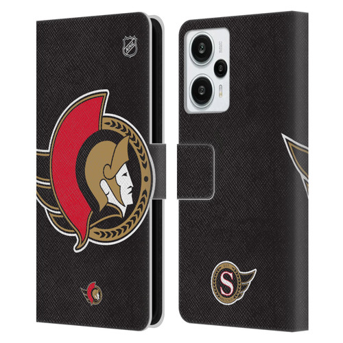 NHL Ottawa Senators Oversized Leather Book Wallet Case Cover For Xiaomi Redmi Note 12T